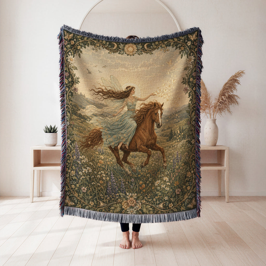 Wildflower Horse Fairy Blanket