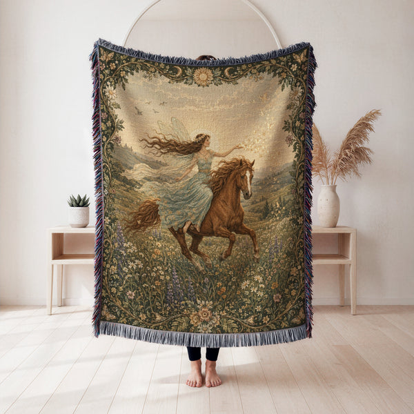 Wildflower Horse Fairy Blanket