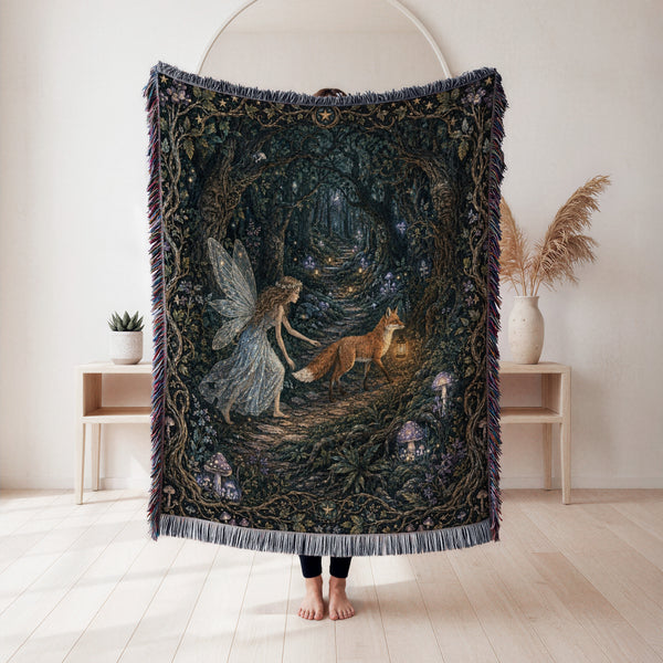 Lantern Fox Fairy Blanket