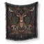 Moonlit Stag Mushroom Blanket