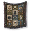 Cats in the Folk Garden Blanket