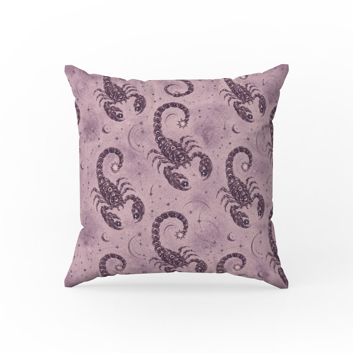 Scorpio Moon – Mauve Zodiac Pattern Pillow Main image