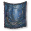 Bluebell Forest Path Blanket