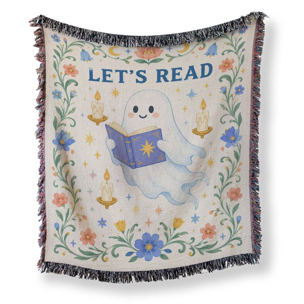 Let's Read Ghost & Candlelight Blanket