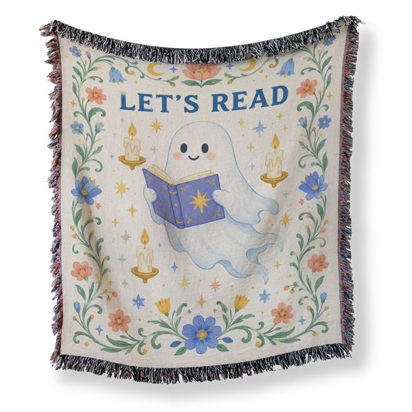 Let's Read Ghost & Candlelight Blanket