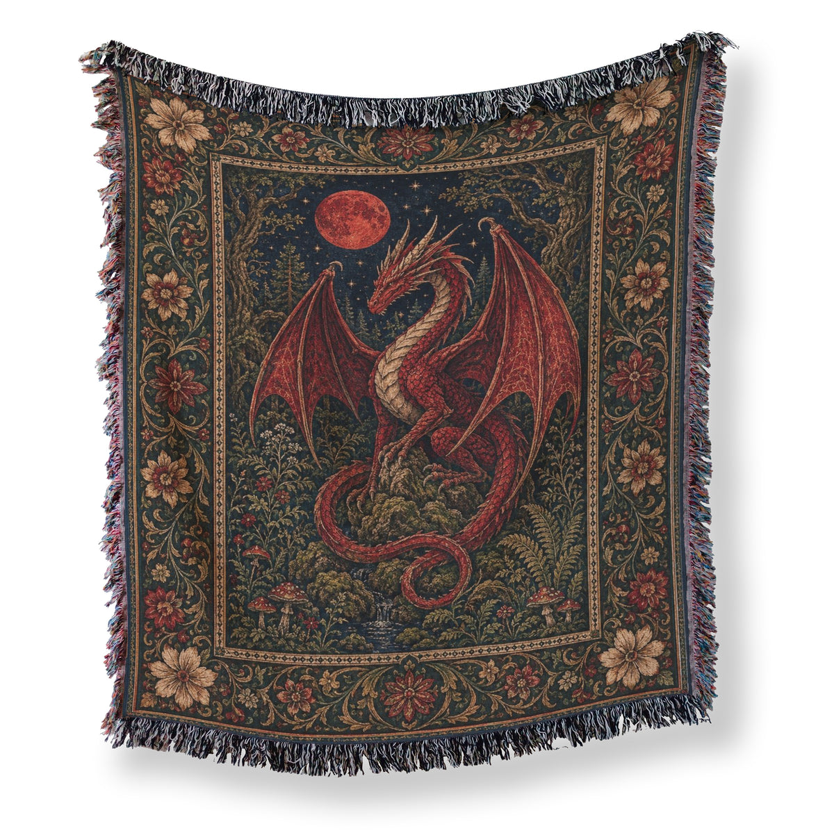 The Blood Moon Dragon Blanket Main image