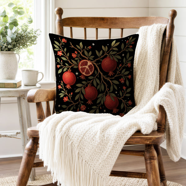 Pomegranate Constellation – Celestial Botanical Pillow