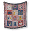 The Rose & Blue Cat Patchwork Blanket