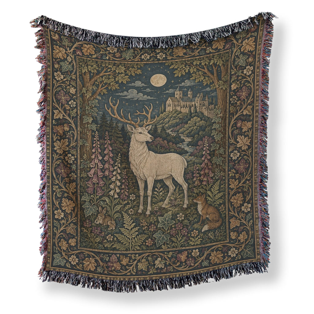 The White Stag Beneath the Moon Blanket