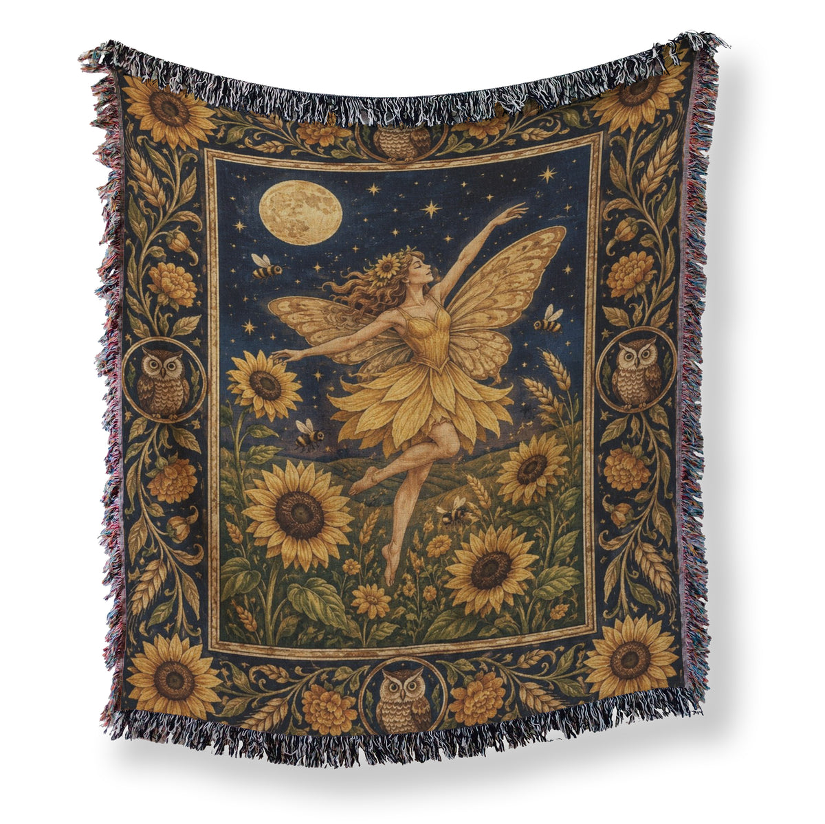 Sunflower Moon Fairy Blanket Main image