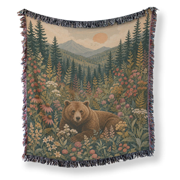 Mountain Meadow Bear Blanket