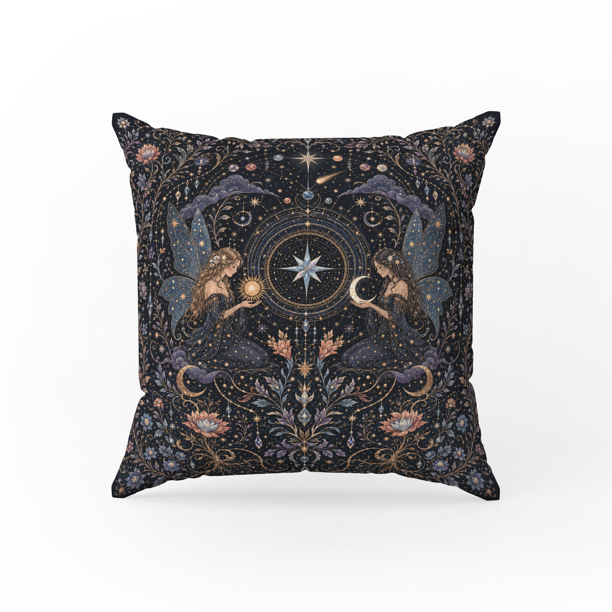 The Celestial Sisters – Astrology Fairy Pillow Main image