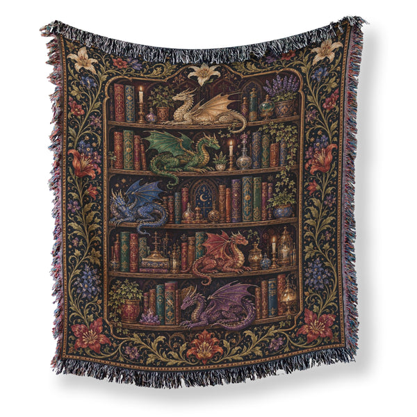 Dragons of the Grand Library Blanket