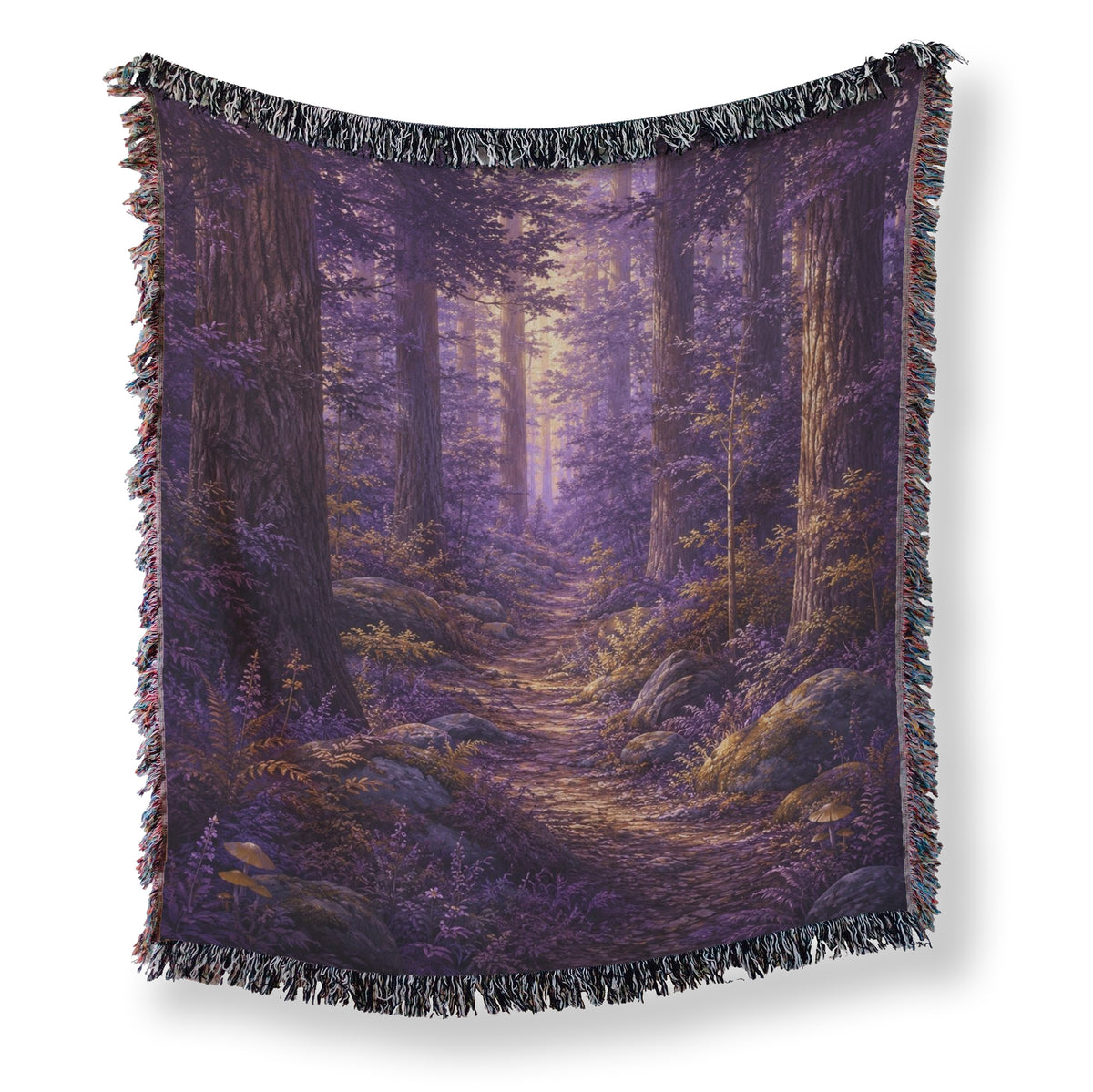 Twilight Lavender Forest Blanket Main image