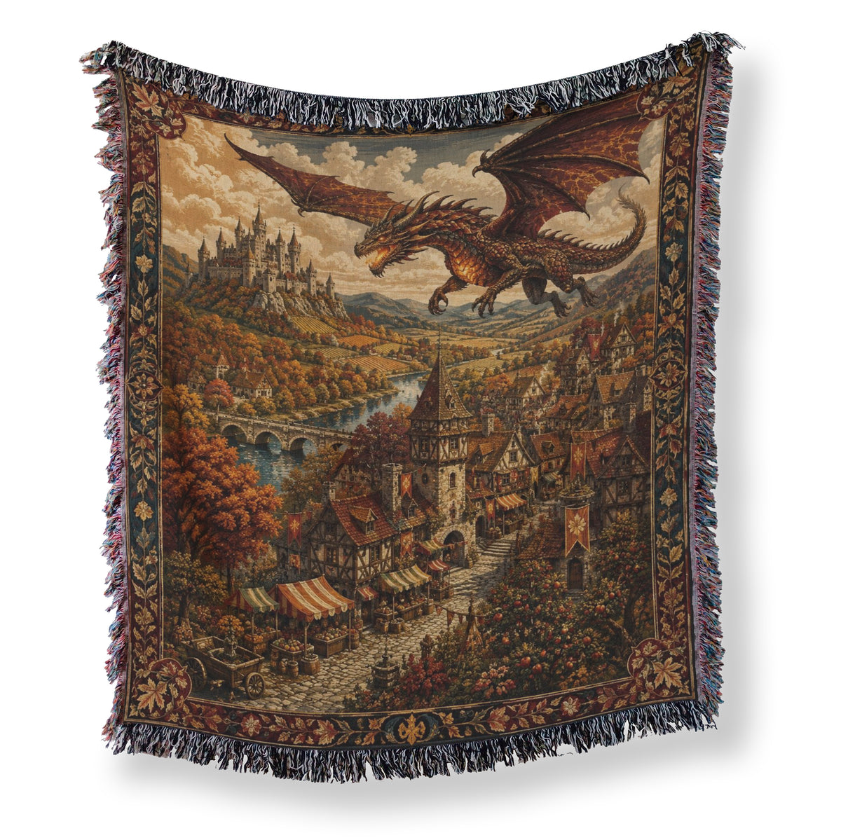 The Dragon Over Autumnvale Blanket