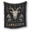 Capricorn Mountain Goat Zodiac Blanket