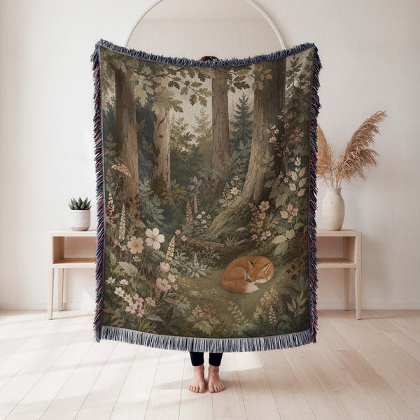 Sunset Swan Tapestry Blanket