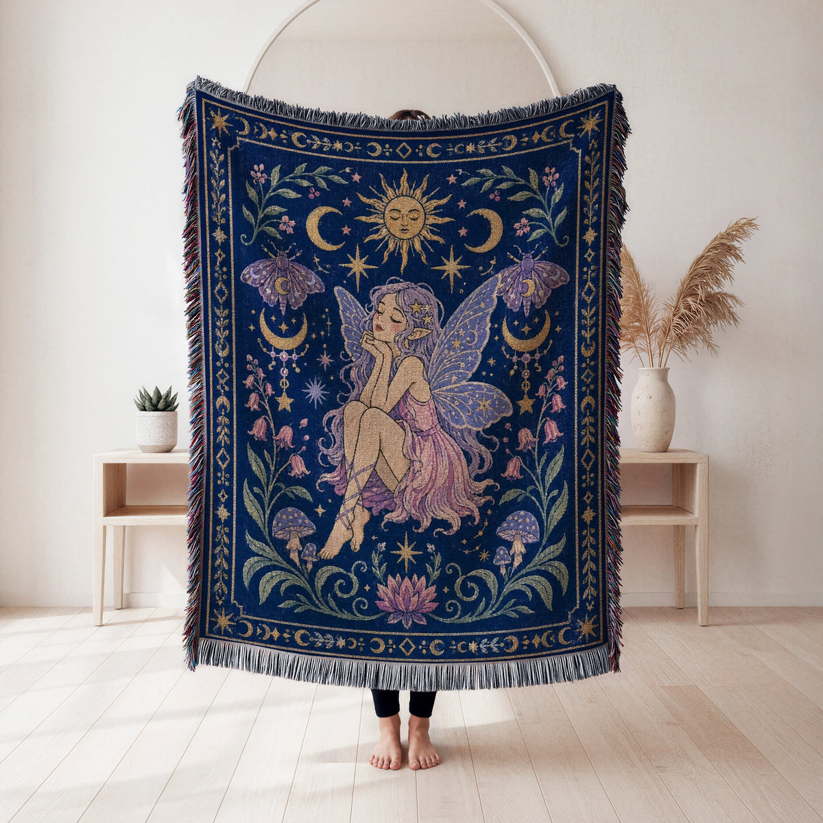Moonlit Dreamer Fairy Blanket