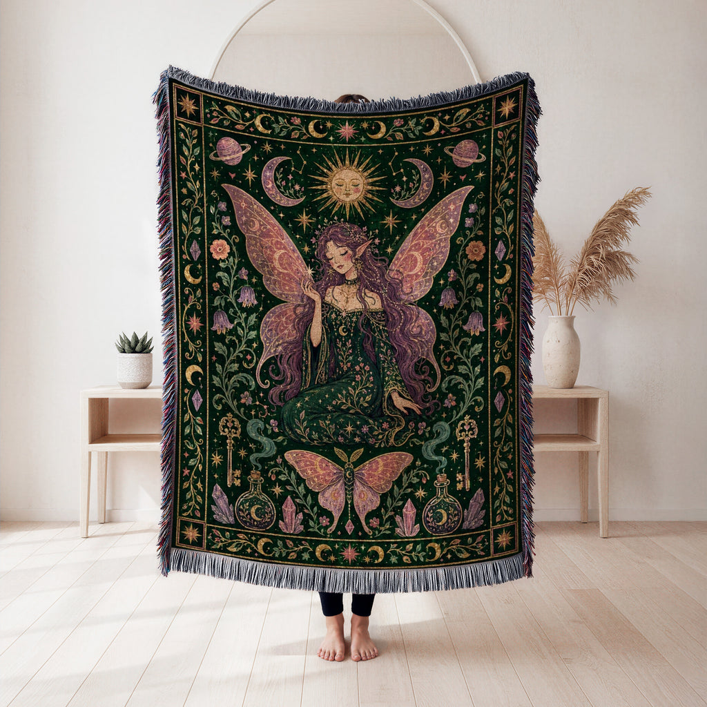 Emerald Celestial Fairy Blanket