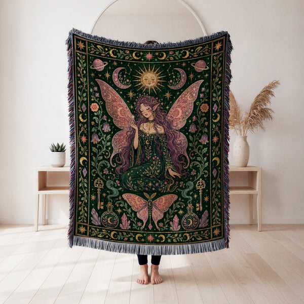 Emerald Celestial Fairy Blanket