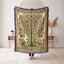 Crimson Pomegranate Tree Woven Blanket