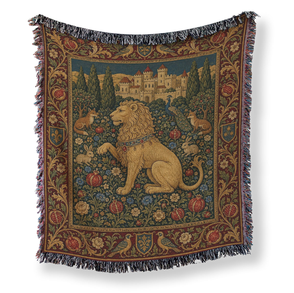 The Lion of the Pomegranate Court Blanket Main image