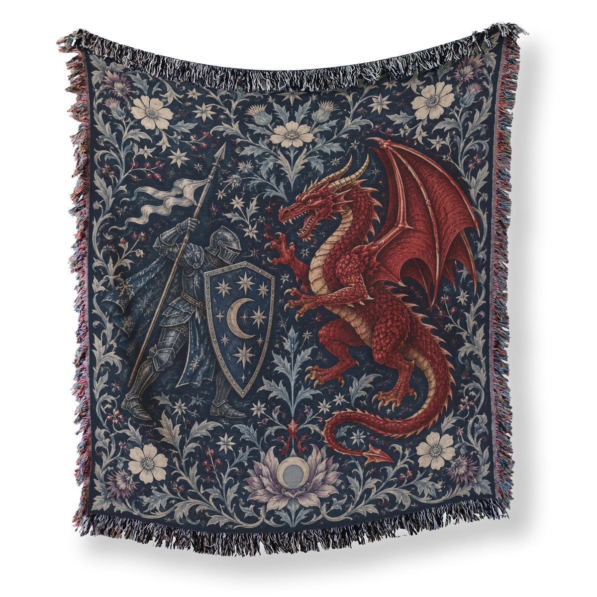 The Crimson Moon Dragon Duel Blanket Main image