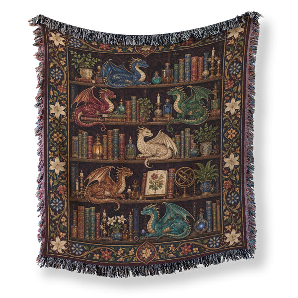 Enchanted Dragon Bookshelf Blanket