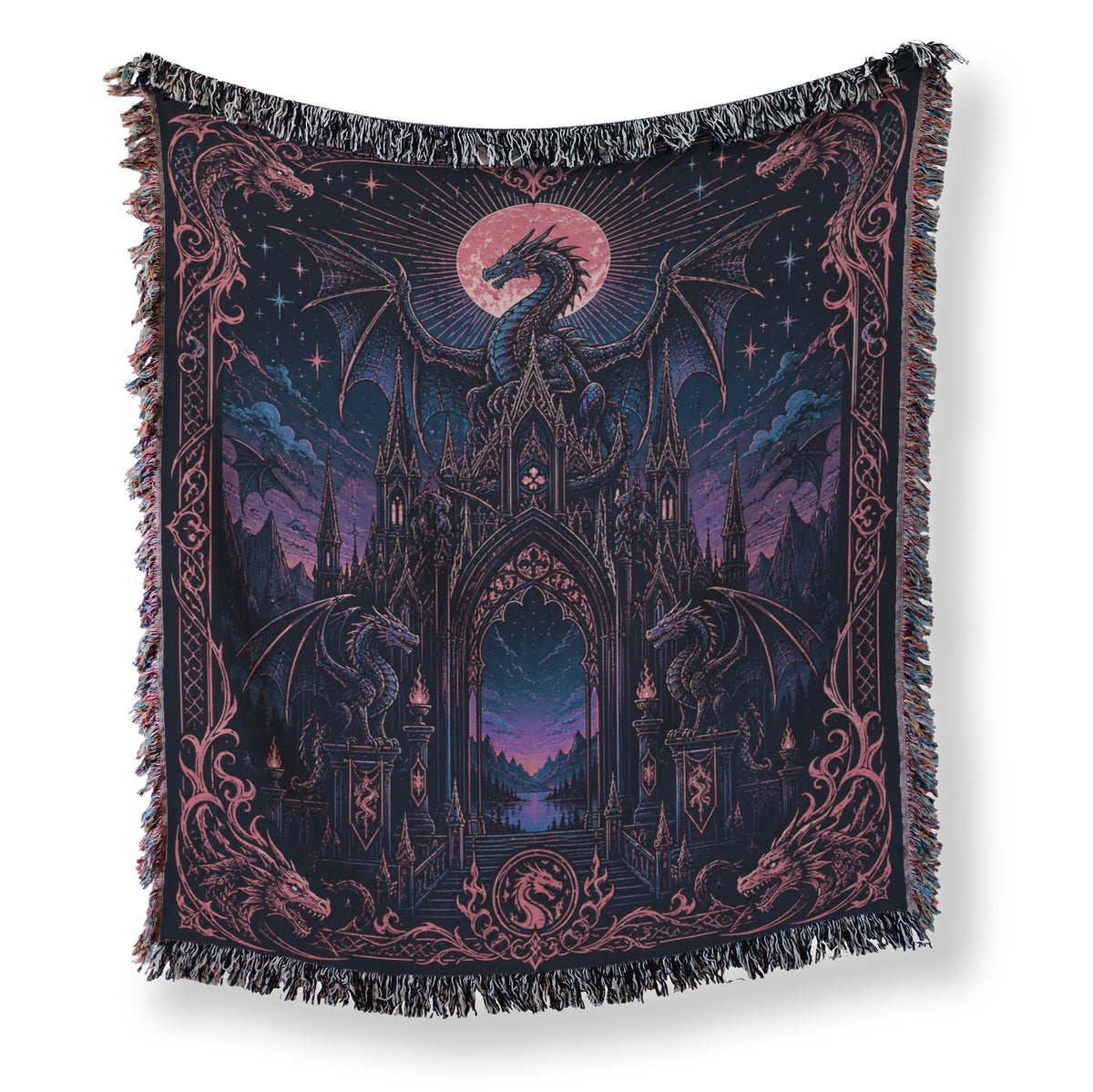 Dragon Gate of the Rose Moon Blanket Main image