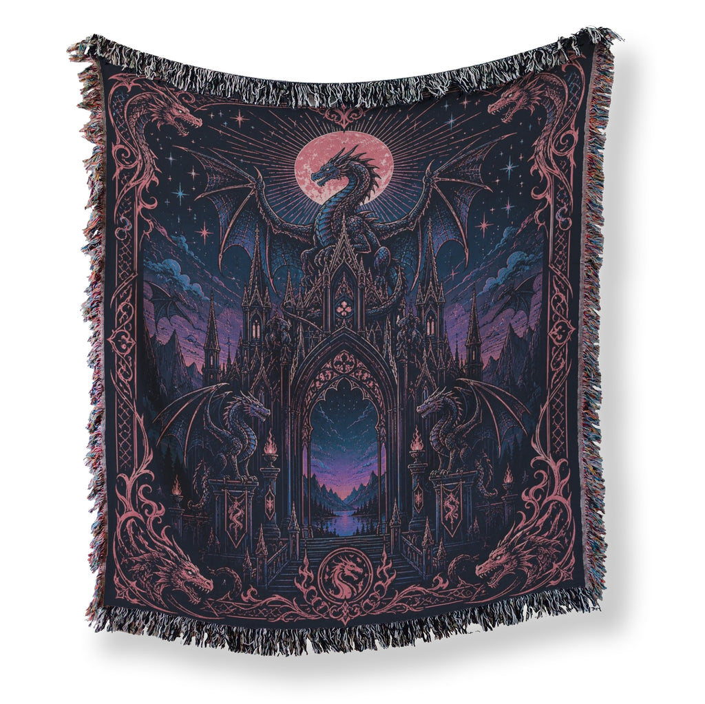 Dragon Gate of the Rose Moon Blanket