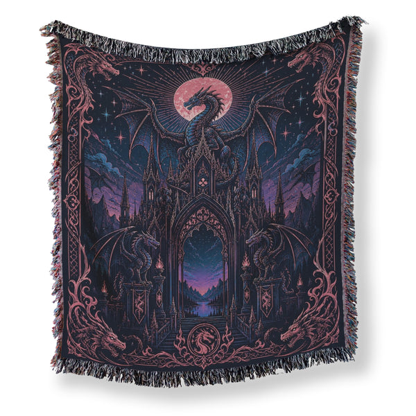 Dragon Gate of the Rose Moon Blanket