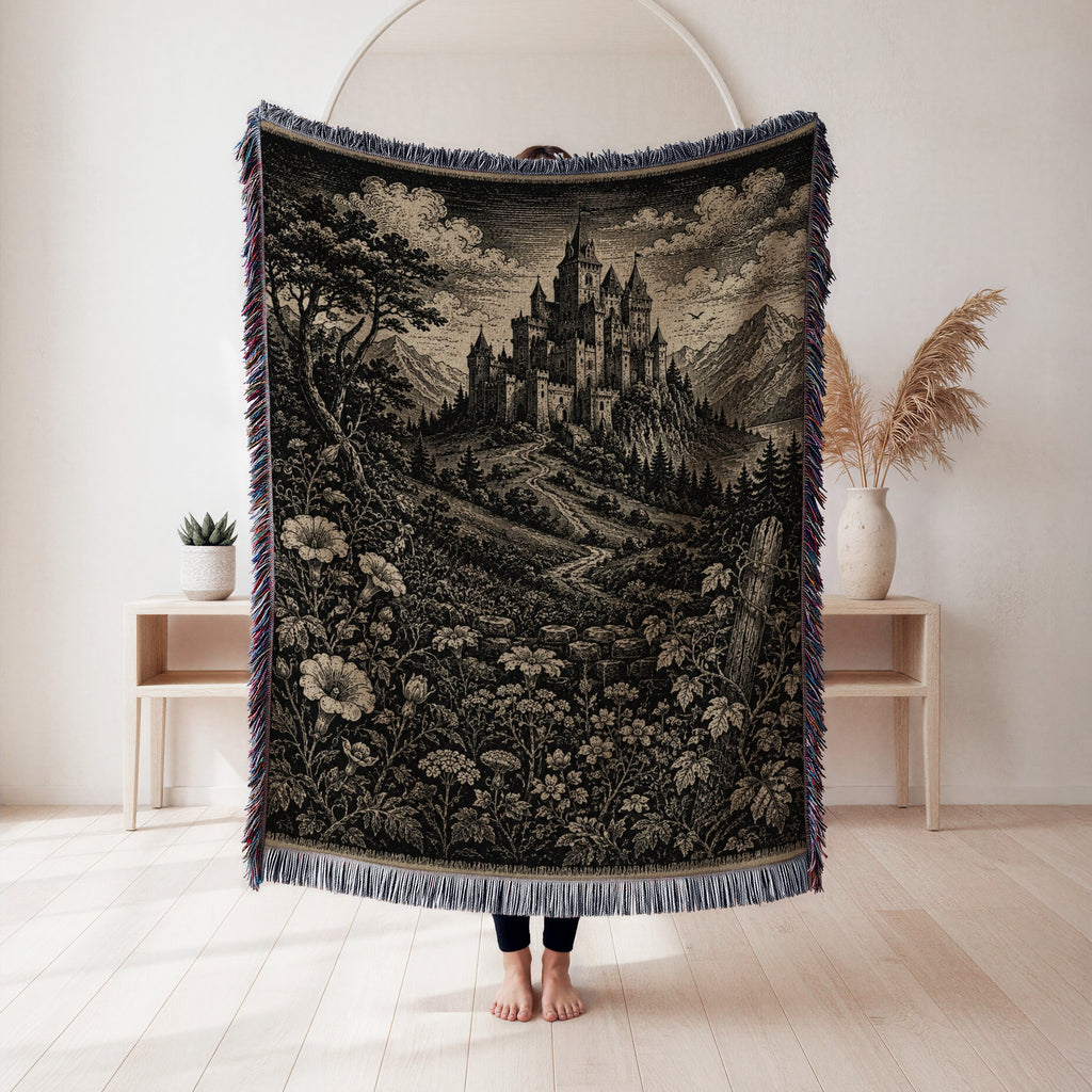 Old Kingdom Mountain Castle Blanket