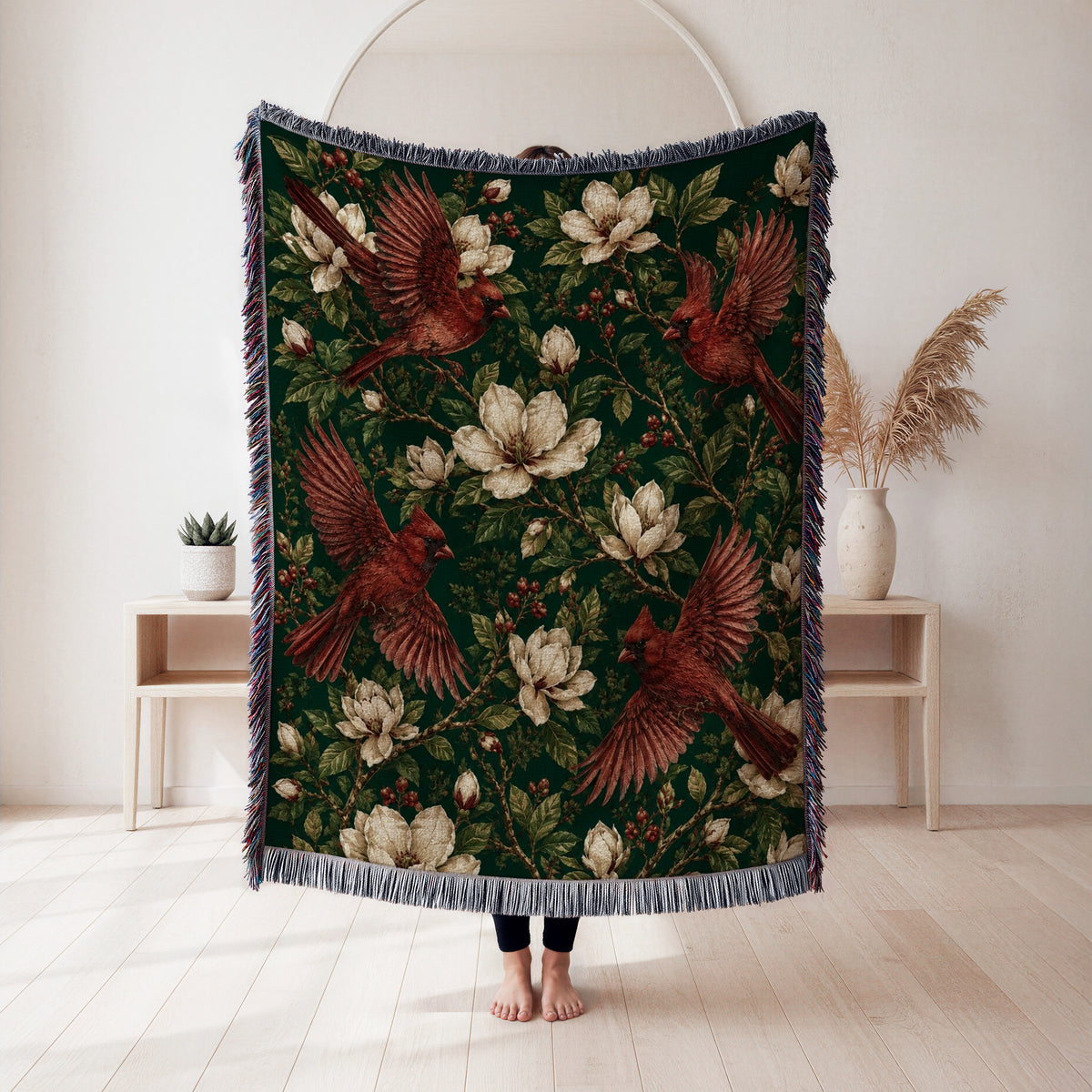 Cardinal Magnolia Blanket
