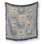 Blue Meadow Lambs Patchwork Blanket