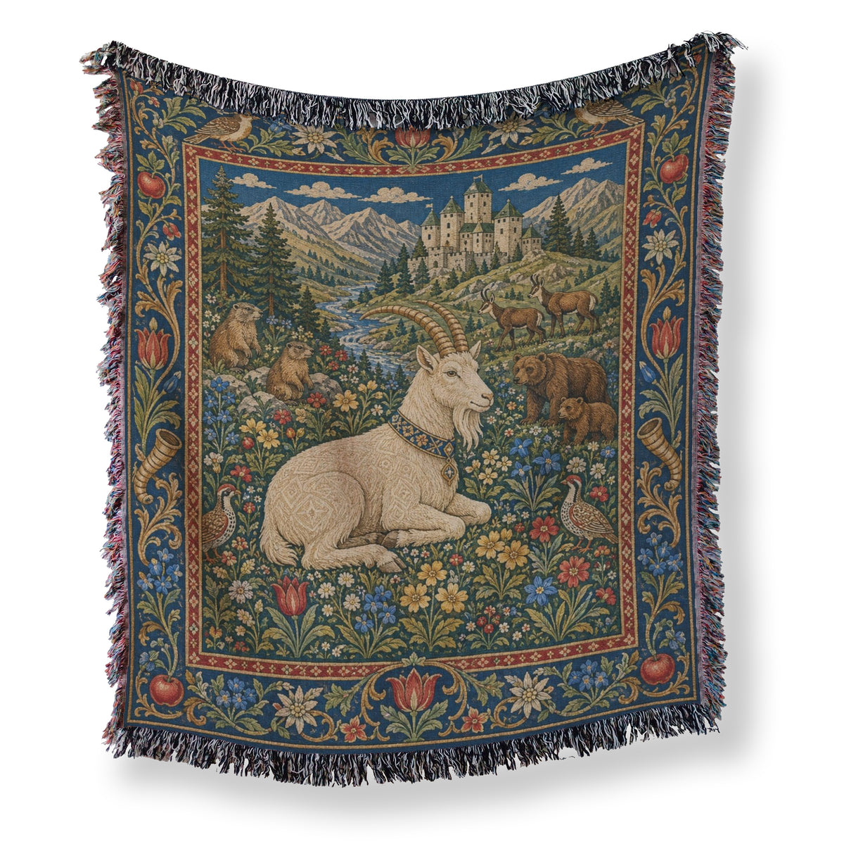 The White Ibex of the Mountain Vale Blanket Main image