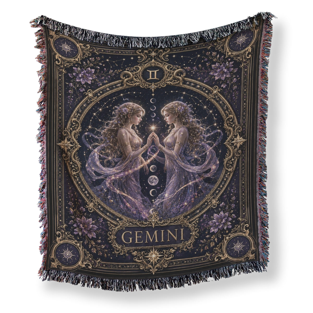 Gemini Starlight Twins Zodiac Blanket Main image