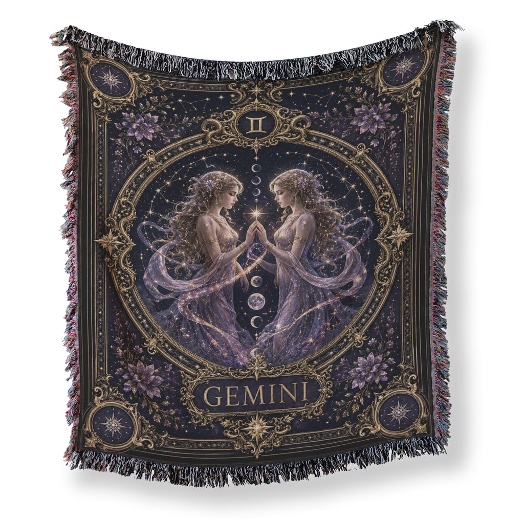 Gemini Starlight Twins Zodiac Blanket