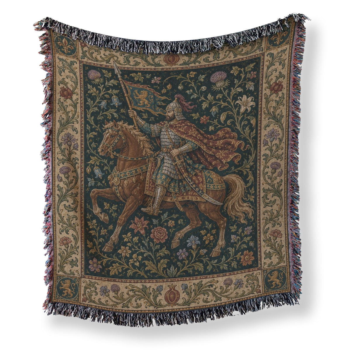 The Lion Banner Rider Blanket