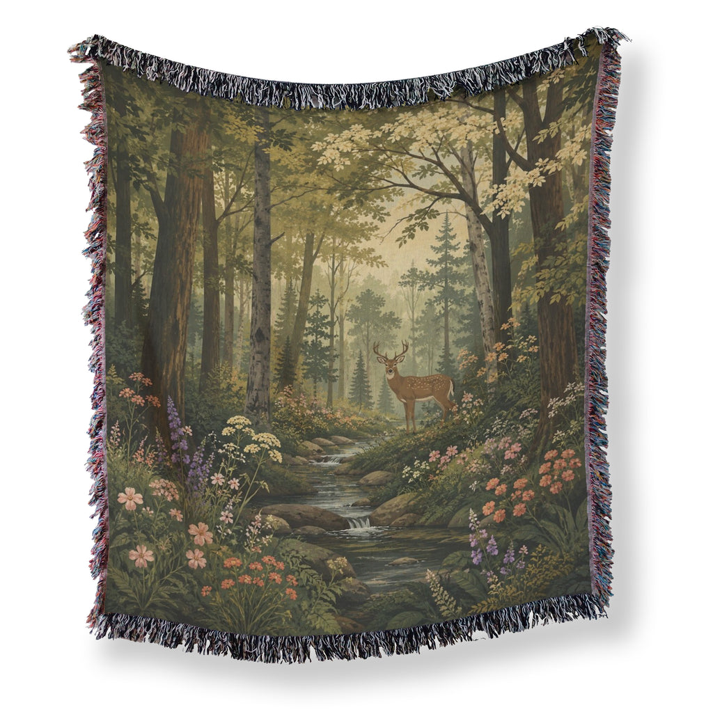The Stag by the Stream Blanket