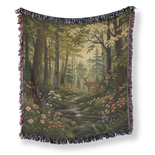 The Stag by the Stream Blanket