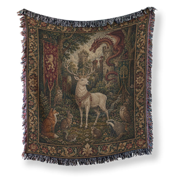 The White Stag & Dragon Blanket