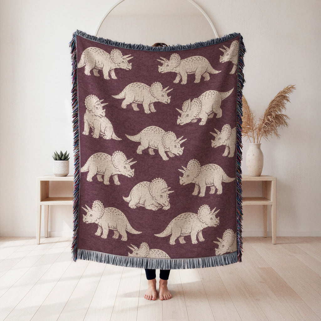 Vintage Triceratops Blanket