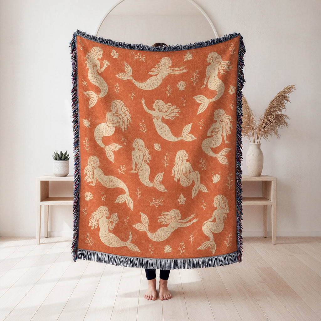 Vintage Mermaid Blanket