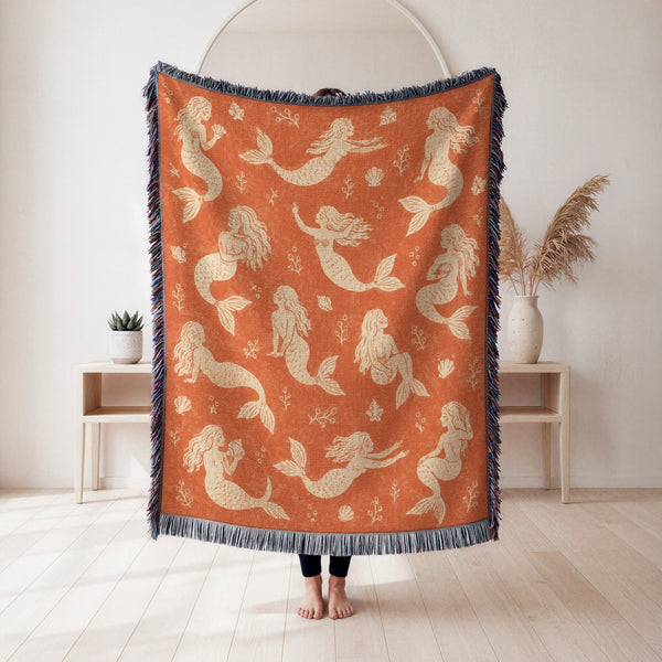 Vintage Mermaid Blanket