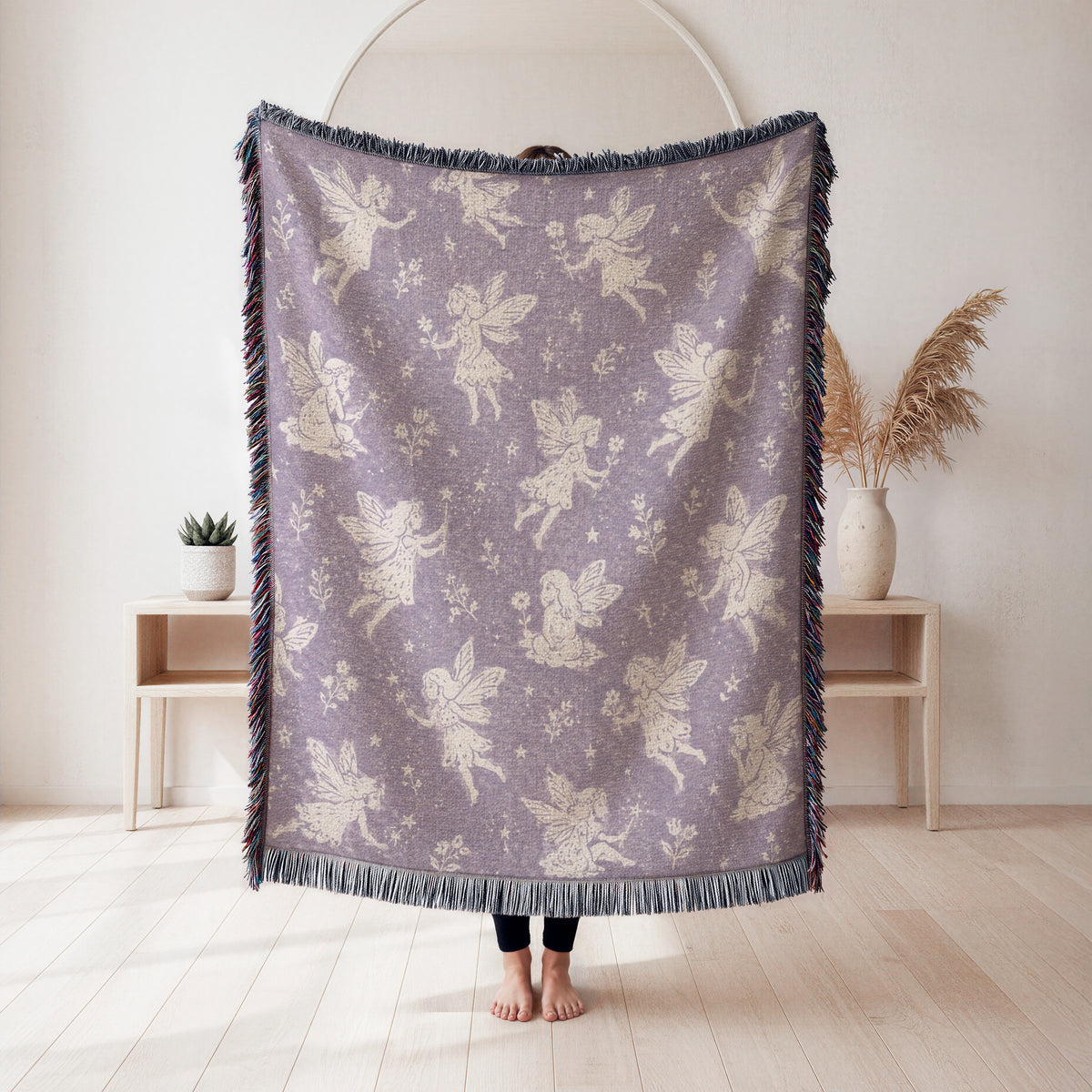 Lavender Fairy Garden Blanket