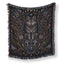 Moon Phase Wolf Blanket