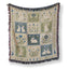 Bunnies of the Blue Meadow Blanket