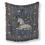 The Moonlit Unicorn Forest Blanket