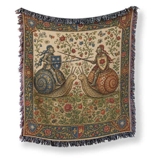The Tournament of the Snail Knights Blanket