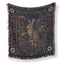 Moonlit Hare Tapestry Blanket